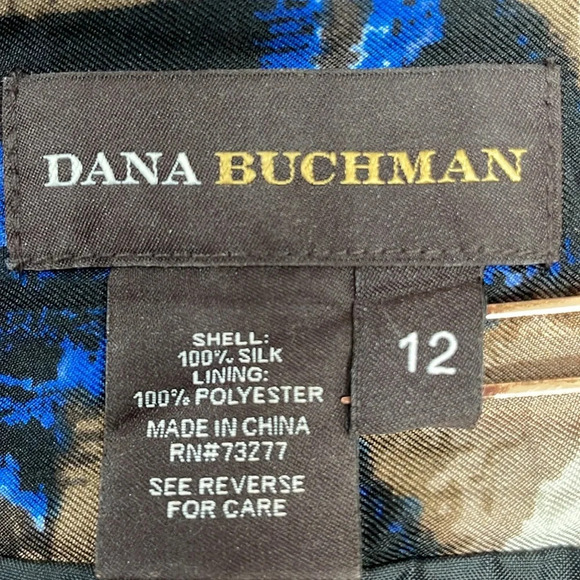 Dana Buchman 100% Silk Skirt Lined Pleated A-Line 12 - Picture 7 of 12